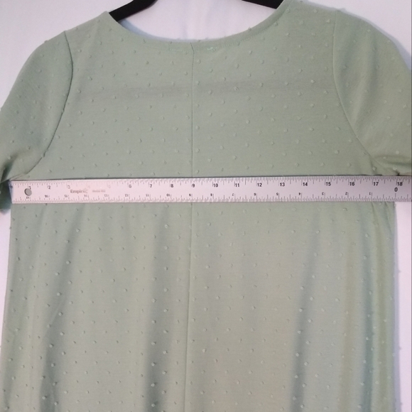 Flowy Sage Green A-Line Mini Dress with Flutter Sleeves Med. - Picture 7 of 7